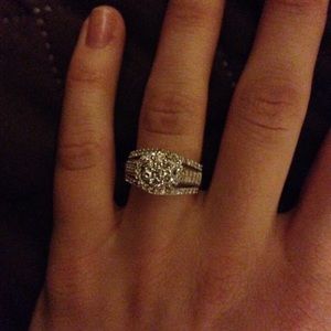 1 and 1/10 carat diamond ring. Size 6 3/4. ZALES